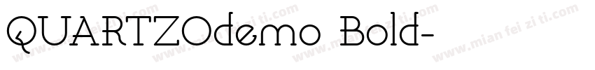 QUARTZOdemo Bold字体转换